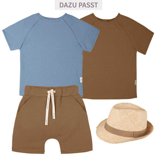 WAFFEL SHORTS BRAUN VON PURE PURE