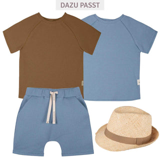 WAFFEL SHORTS HELLBLAU VON PURE PURE
