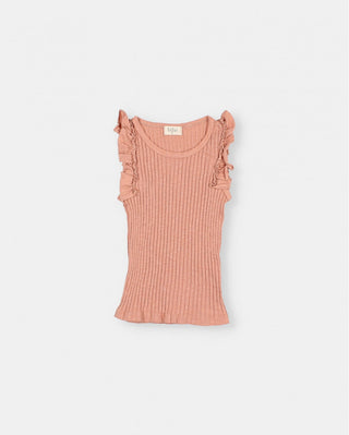 Rib-Shirt Rose Clay von Búho Barcelona