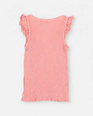 Rib-Shirt Peach Pink von Búho