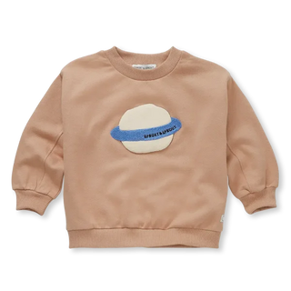 Pullover Hellbraun mit Saturnmotiv von Sproet & Sprout