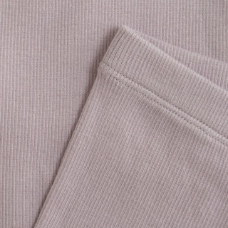 Modal Rib-Leggings rauchiges Lila für Kinder von Huttelihut