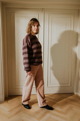 Cord Hose Vintage Rose für Frauen von Yuki