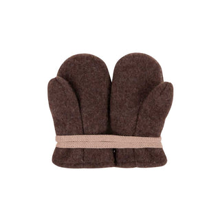 Merino Wollfleece Handschuhe Dark Brown von Pure Pure