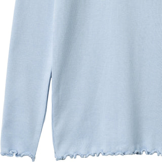 Modal Rib-Langarmshirt Reese Air Hellblau von Wheat