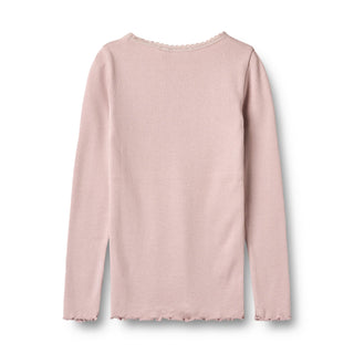Modal Rib-Langarmshirt Reese Soft Lilac von Wheat
