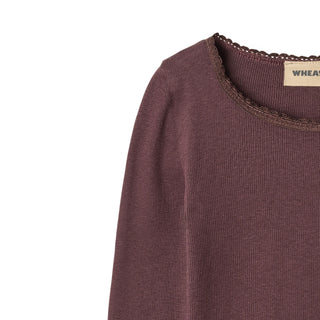 Modal Rib Langarmshirt Reese Fudge von Wheat
