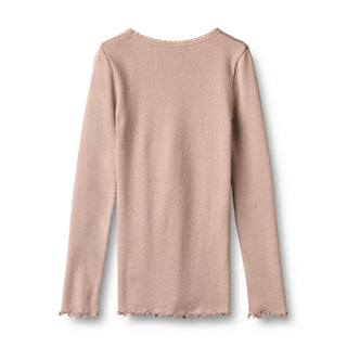 Modal Rib-Langarmshirt Dry Rose von Wheat