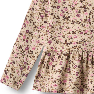 Langarm Shirt Carolina Soft Sand Flower Wine von Wheat