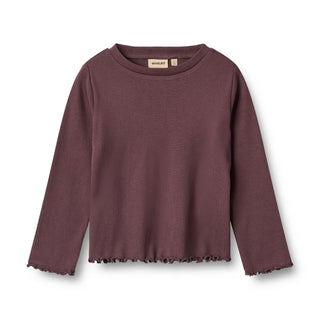 Modal Rib-Langarmshirt Else Fudge von Wheat