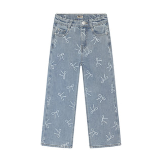 Jeans Wide Fit Denim mit Schleifenprint von Daily7Kids
