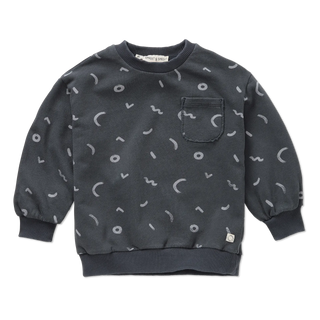 Sweater Painters Brush Schwarz mit Print von Sproet & Sprout