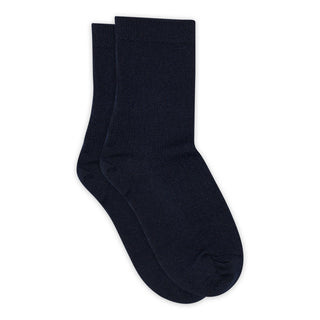 Wolle Ripp-Socken Hilde Navy Blau von mp Denmark