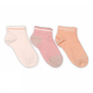 Glitzersocken 3er Set Orange-Rosa von mp Denmark