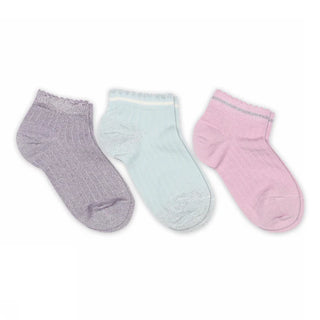 Glitzersocken 3er Set Lila-Hellblau-Violett von mp Denmark