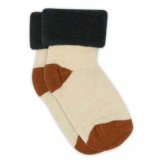 Baumwollsocken Beige-Braun-Grün von mp Denmark