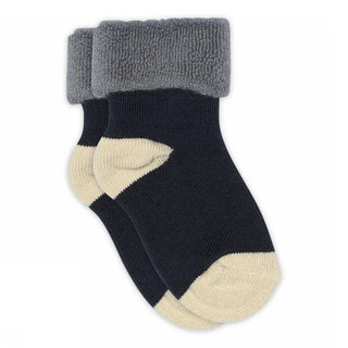 Baumwollsocken Blau-Beige von mp Denmark