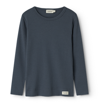 Modal Langarm Rib Shirt Blue von MarMar Copenhagen