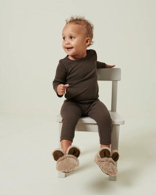 Merinowolle Rib Leggings Terre Braun von MarMar Copenhagen