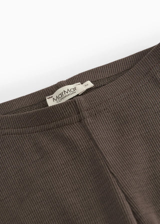 Merinowolle Rib Leggings Terre Braun von MarMar Copenhagen