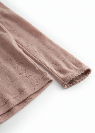 Merinowolle Langarm Shirt Tamra Burnt Rose von MarMar Copenhagen