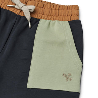 Shorts Elmo Blau-Grün-Braun Colorblock von Wheat