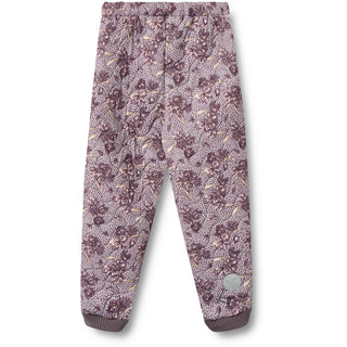 Thermohose Alex mit Lila Tulpenprint von Wheat