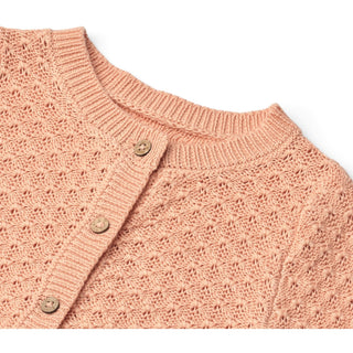 Strickjacke Magnella Pink Sand von Wheat