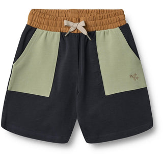 Shorts Elmo Blau-Grün-Braun Colorblock von Wheat