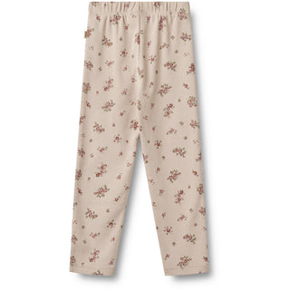 Pyjama Mila Beige mit Blasslila Blütenmuster von Wheat