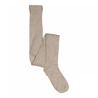 Wolle Strumpfhose Light Brown Melange von mp Denmark