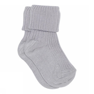 Baumwolle Rib-Socken Lavender Sky Lila von mp Denmark