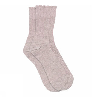 Glitzer Bambus Socken Celosia Fragrant Lilac von mp Denmark