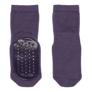 Merinowolle Anti-Rutsch Socken Violett von mp Denmark