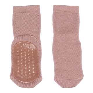 Merinowolle Anti-Rutsch Socken Mauve von mp Denmark