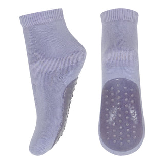 Baumwolle Anti-Rutsch Socken Lila von mp Denmark