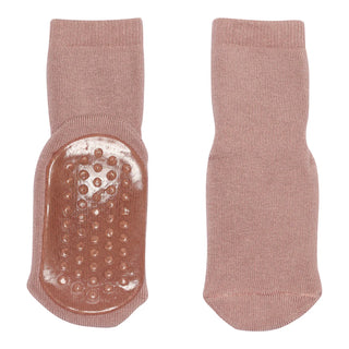 Baumwolle Anti-Rutsch Socken Altrosa von mp Denmark