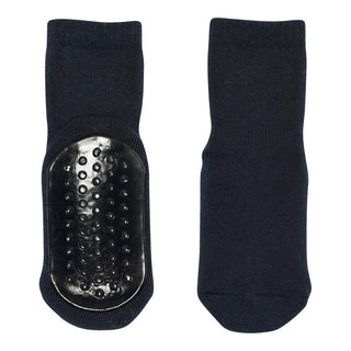 Baumwolle Anti-Rutsch Socken Dunkelblau von mp Denmark