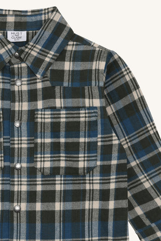 Hemd Ravn blau grün kariert von Hust & Claire
