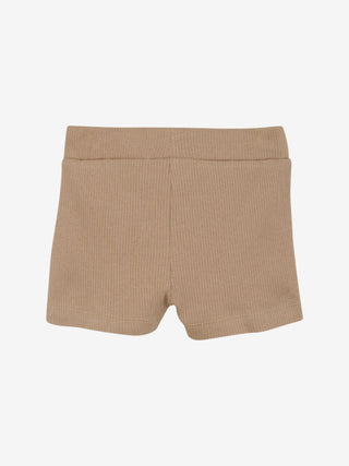 Modal Rib-Shorts Braun von Minymo