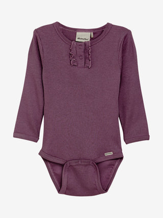 Modal Rib-Body Aubergine von Minymo