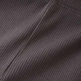 Modal Rib Leggings Dark Gull Grey Minymo