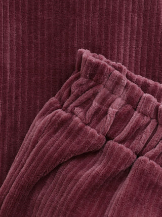 Baumwoll-Cordhose Rose Brown von Minymo