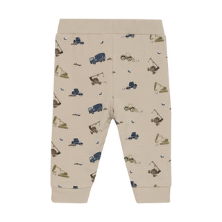 Bambus-Baumwolle Hose Oxford Tan mit Baggerprint von Minymo