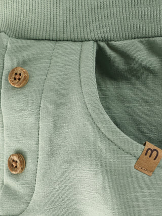 Baumwollhose Lily Pad Grün von Minymo