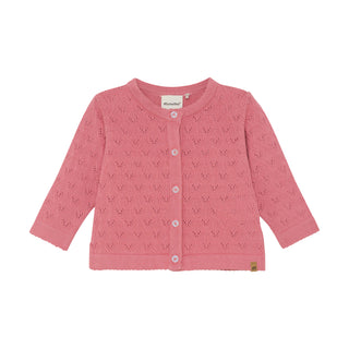 Strickjacke Apricot Rosa von Minymo