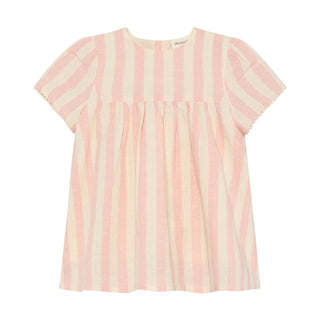 Babykleid Silver Pink gestreift von Minymo