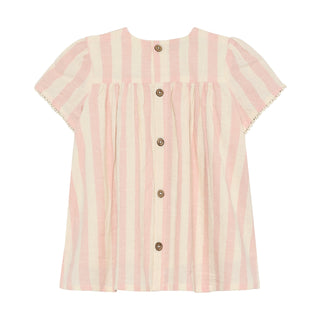 Babykleid Silver Pink gestreift von Minymo