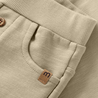 Baumwollhose White Pepper Beige von Minymo