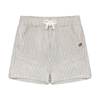 Musselin Babyshorts White Pepper gestreift von Minymo